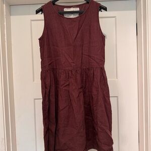 Notperfectlinen Midi Smock Dress